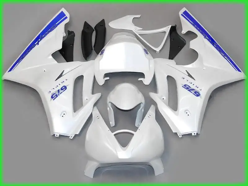 

Motorcycle Fairing kit for Triumph Daytona 675 05 06 07 08 Daytona675 2005 2006 2007 2008 White blue Fairings set+7gifts DT13