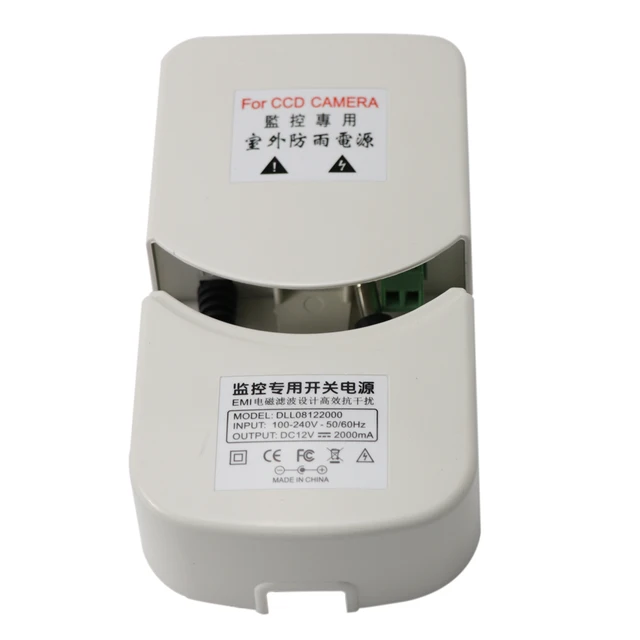 LYVNAL AC100-240V Professional waterproof surveillance camera power supply DC12V 2000mA ourdoor camera power adapter 5