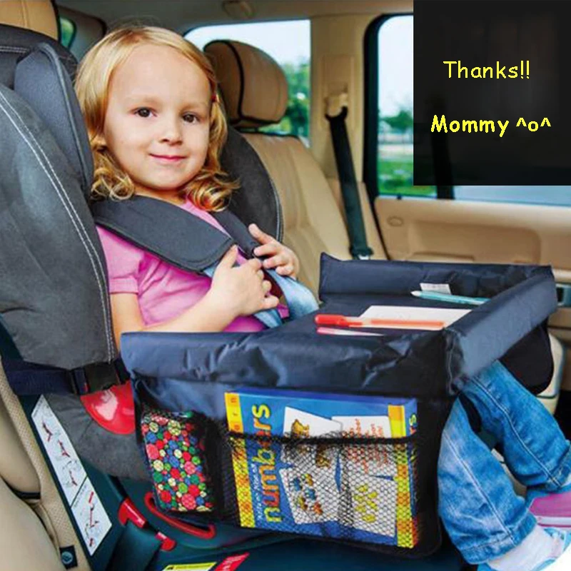Multifunction Car Tray Table Kids Waterproof Safe Childrens Snack and