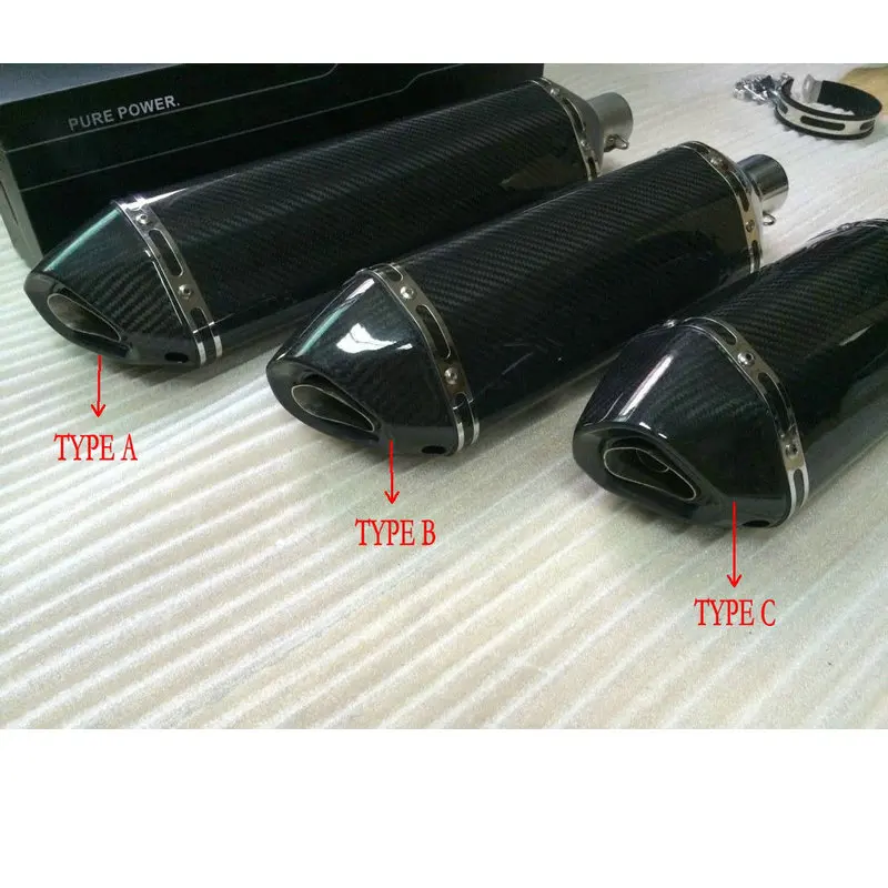 Motorcycle exhaust carbon fiber Akrapovic escape dirt bike muffler