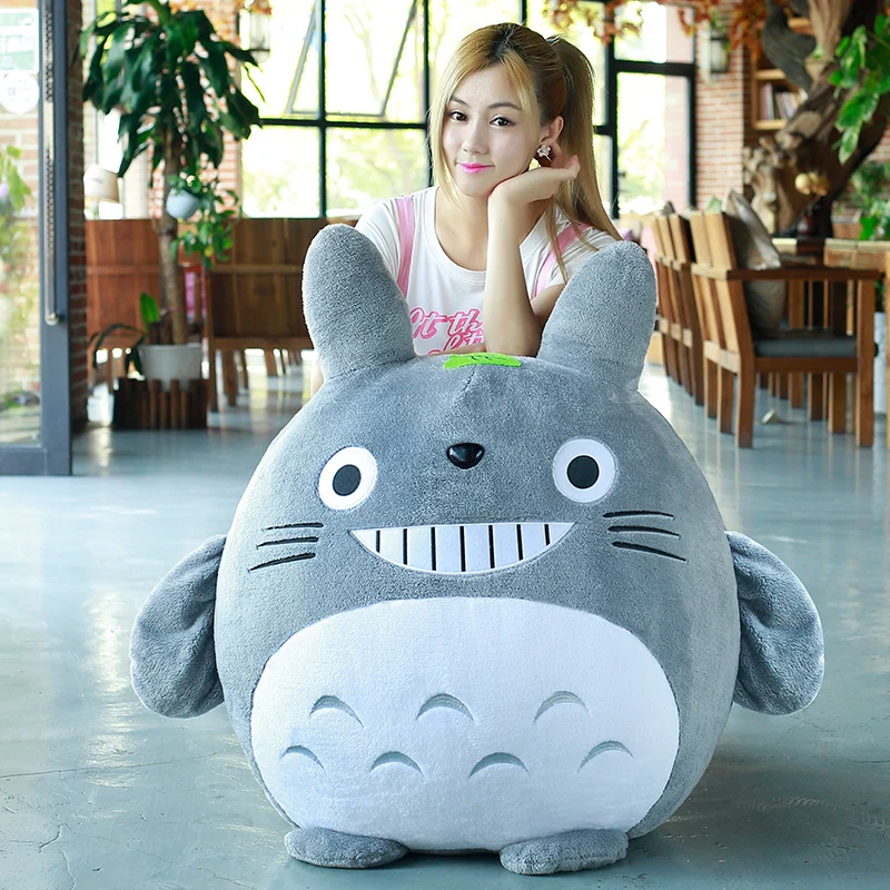 

Big Lovely Japanese Plush Totoro Toys Stuffed Cartoon Baby Doll Soft Pillow Movie Character Toys for Children Christmast Brinque