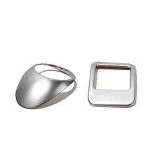 Для Volkswagen Tiguan 2010 2011 2012 2013 фары переключатель крышки украшения блестки Abs хром 2 шт. автомобильные аксессуары