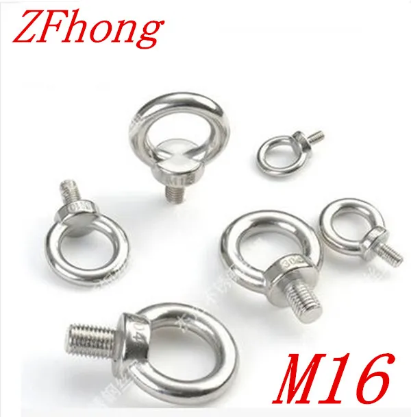 2pcs M16 Stainless Steel Lifting Eye Bolts Screwlifting eye bolteye