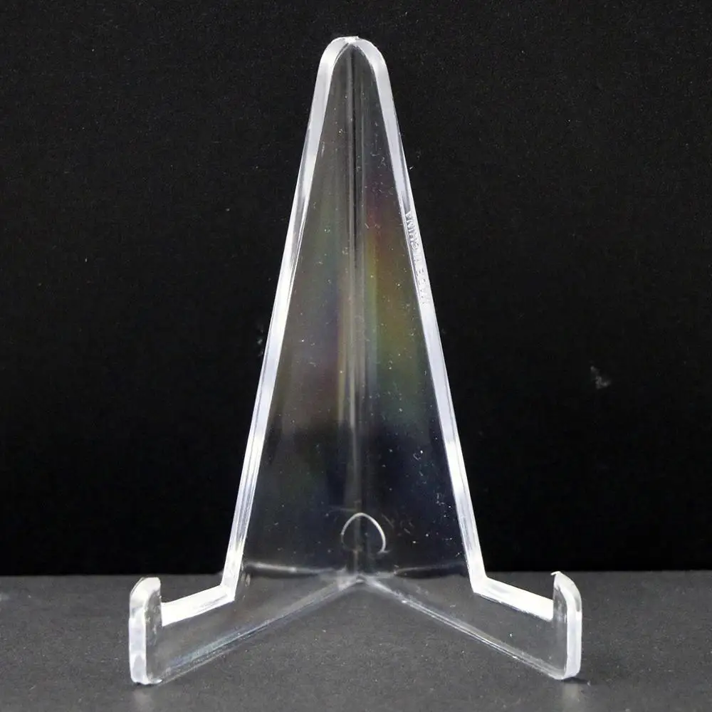 

2 Pcs Height 9cm Board games Card Photos Stand Fixed triangle Display Holder For trading card holders Party Table Tools