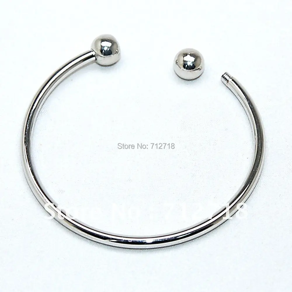

Miasol 2 Pieces Silver Plated Charm Bangle Bracelet Fits European Style Large Hole Beads DIY Luxury Charm Bracelet