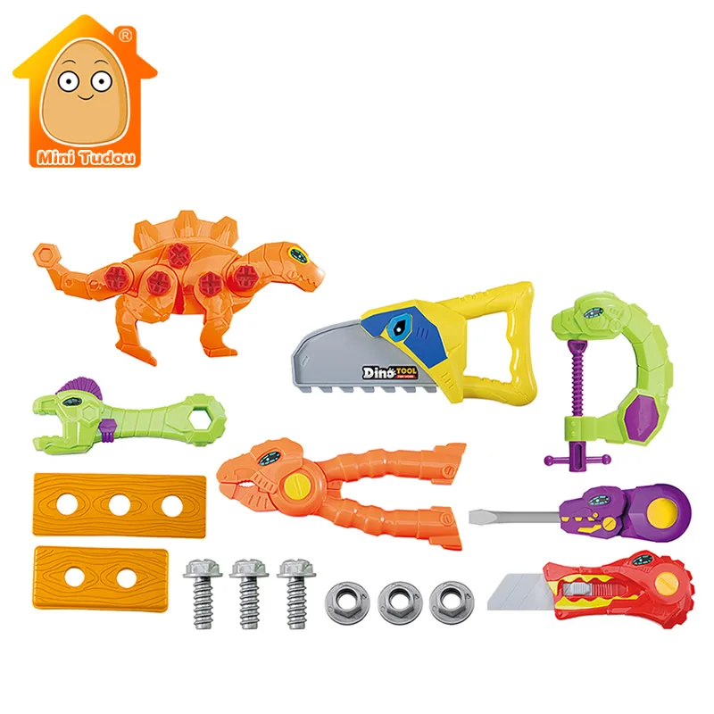 

Kids Tool Kit Educational Toys Simulation Tools Dinosaur Drill Plastic Game Learning Engineering Puzzle Toys Gifts For Boy