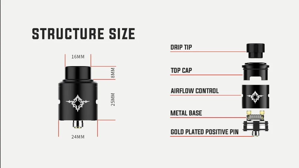 Rincoe Manto Mini RDA 90W Kit-9