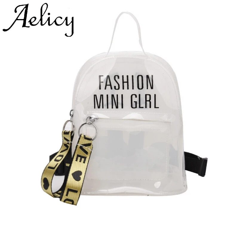 

Aelicy Women Candy Colorful Waterproof Backpacks PVC Travel Student Bag Flap Sport Phone Pocket Backpack Bag