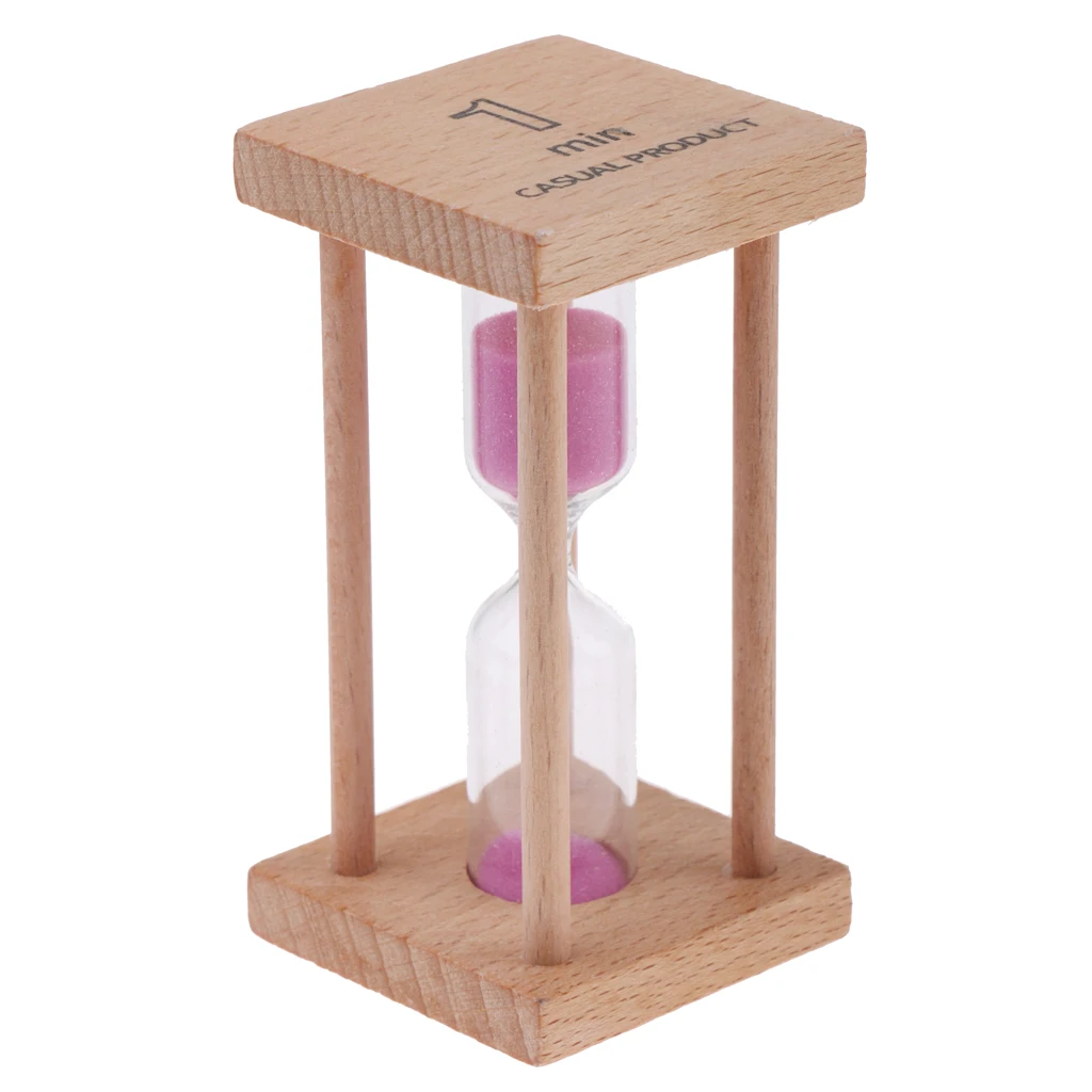 1pc Home Decor 1 minutes Hourglass Timer Table Sand Clock Timers Teeth