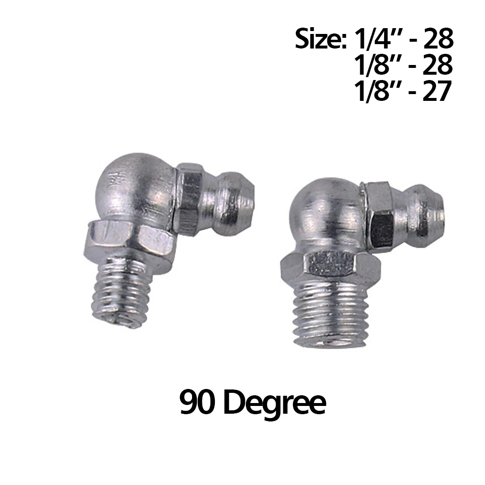 Grease nipples M8 x 1 pack of 4 zinc plated 90 degree 