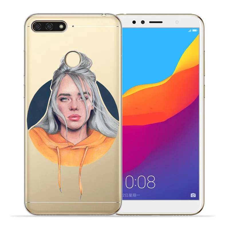 Роскошные Billie eilish для huawei Honor 10 9 8 8X 8C 7A 7C 7X7 6X 6A 20 Pro V20 20i Lite чехол для телефона чехол Funda Coque Etui Капа