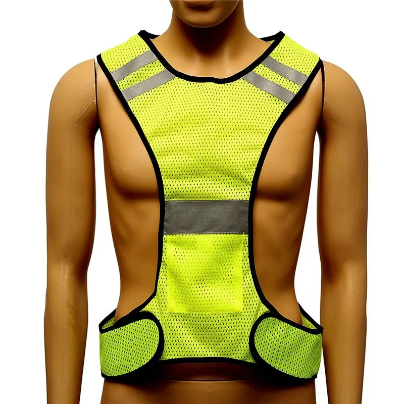 

Fluorescent Yellow High Visibility Reflective Vest Security Equipment Night Work New Arrival High Quality