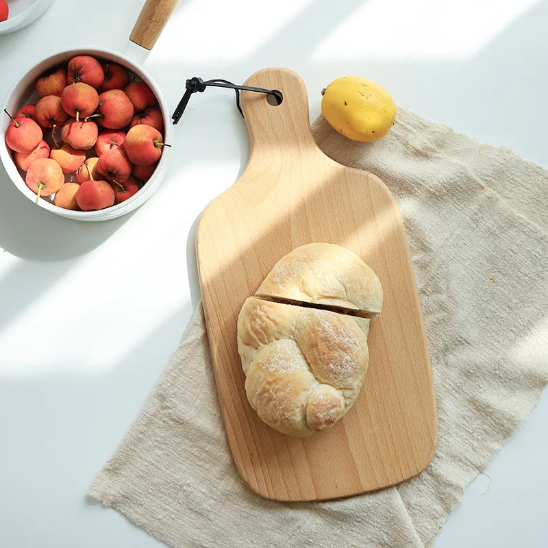 

Japanese Solid Wood Bread Board Sushi Plate Kitchen Baking Utensils Pizza Plate Cutting Plate Solid Wood Chopping Board