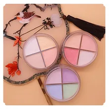 4 цвета/коробка косметическая пудра свободная финишная пудра консилер минеральная гладкая лицевая матовая Водонепроницаемая пудра для жирной кожи C702