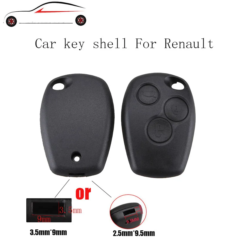 

GORBIN 3Button Car key Cover Case For Renault Dacia Modus Clio 3 Twingo Kangoo 2 2004 2005 2006 2007 2008 2009 No Blade