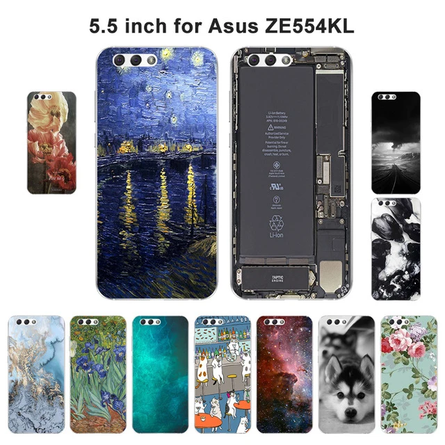 

Phone Cases for Asus Zenfone 4 ZE554KL Cover Scenery Painted 5.5" Silicon Cover for Zenfone 4 ze554kl for 4 ZE554KL Soft TPU