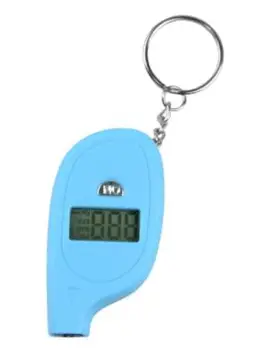 

10pcs New Arrival Mini LCD Digital Tire Tyre Keychain Air Pressure Gauge For Car Auto Motorcycle CNP Free Shipping