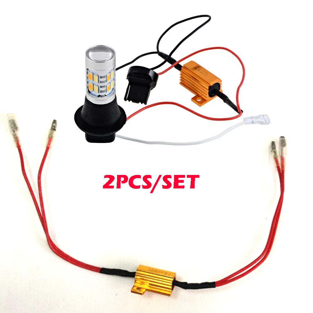 12V Motorcycle Streetfighter Turn Signal Indicator LED Load Resistor Flash Black