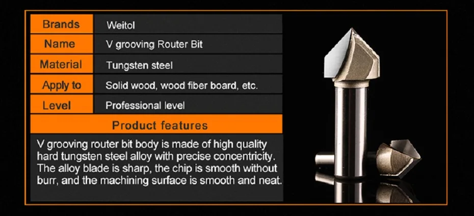 V Grooving Router Bit (3)