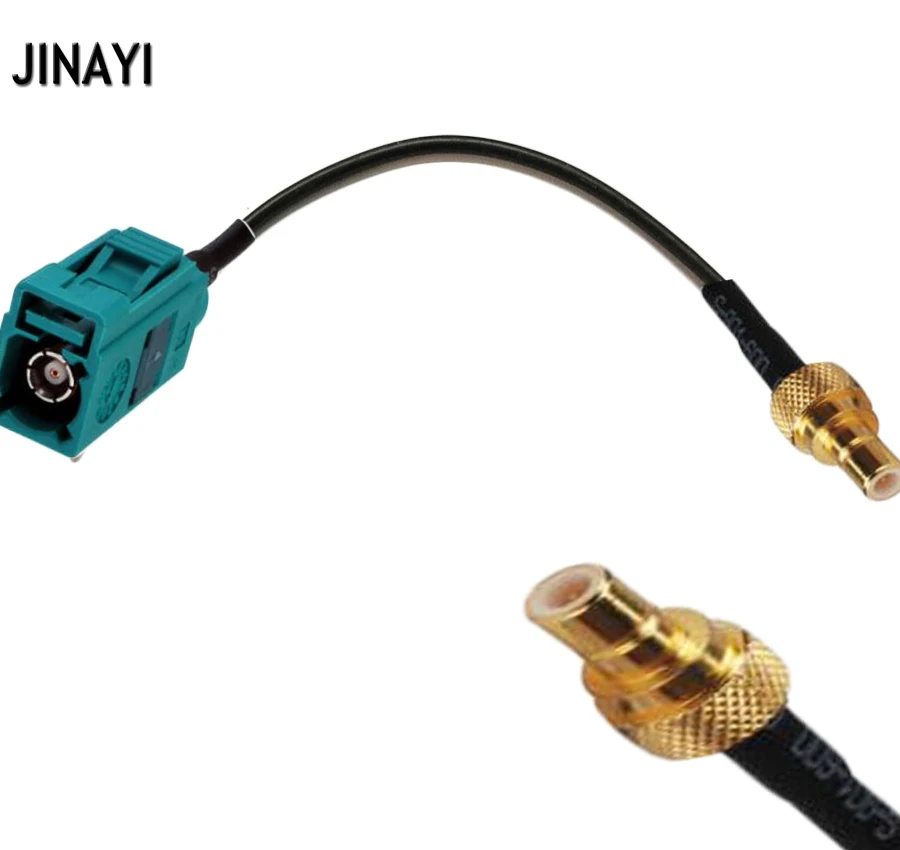 10pcs Fakra Female Jack Z to SMB male RF pigtail RG174 For DAB Car
