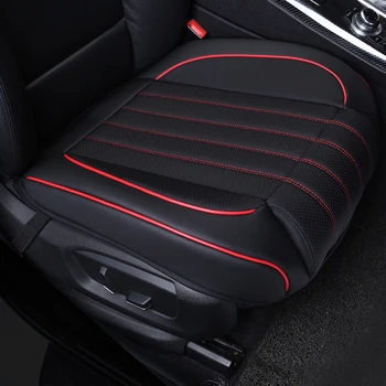 

KKYSYELVA 1pcs Universal Pu Leather Car Seat Cover Cushion Protection Pad Mat Voiture Auto Seat Protector Interior accessories