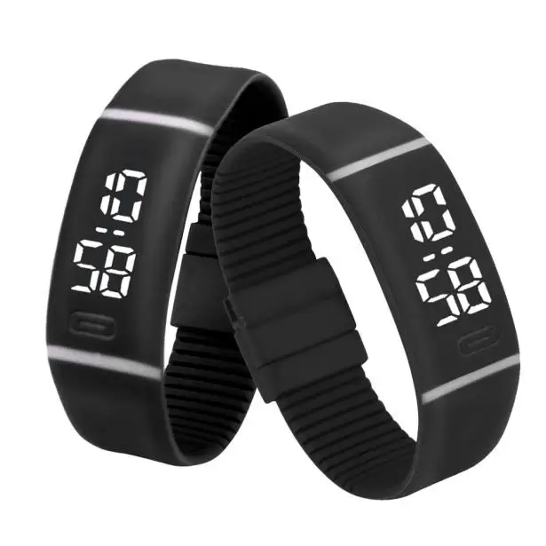 Лидер продаж Мужские Женские часы силиконовый браслет светодиодный часы унисекс спортивный браслет цифровые наручные часы простые электронные часы# B