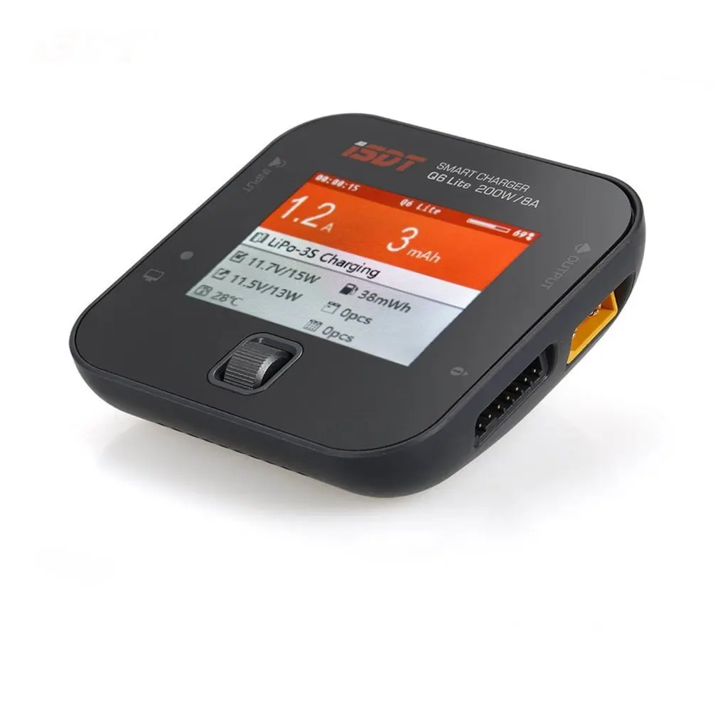

ISDT Q6 lite 200W 8A Handheld Pocket Battery Balance Charger for RC Drone Helicopter Quad Car Boat RC Charger Part