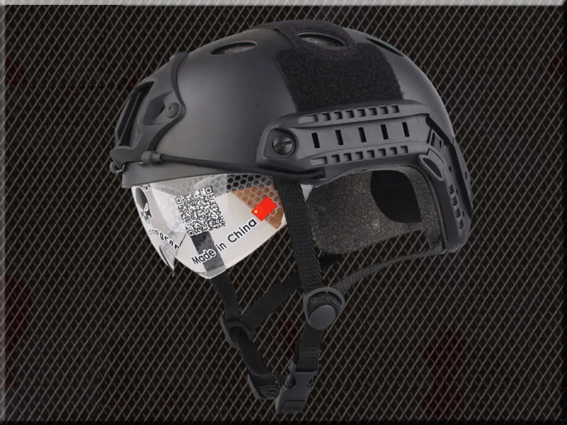  Hot Tactical Fast Helmet with Protective Goggles Pararescue Army Military Tactical Paintball Sport 