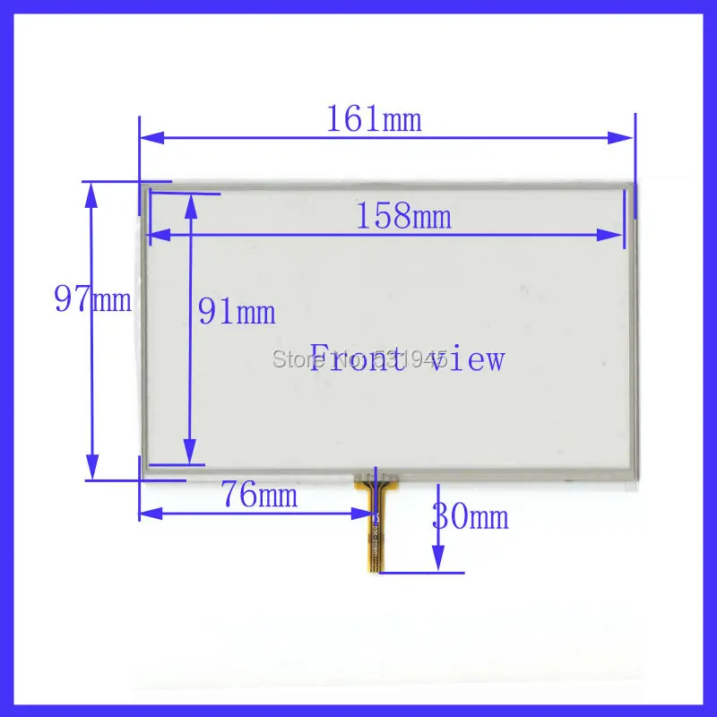 

ZhiYuSun 10PCS/LOT New 7 Inch Touch Screen 161mm*97mm for 7 GPS GLASS 161*97 for tble compatible for soling gps touch