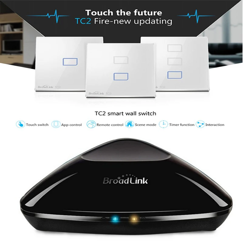 Smart Home Broadlink RM Pro RM2 TC2 1 2 3 Gang Smart Switch WiFi Wireless Controlled