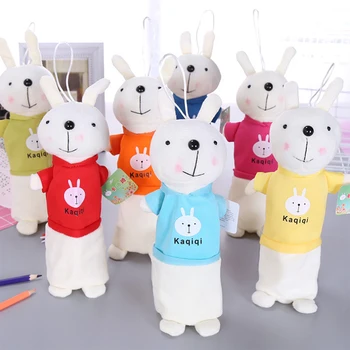

Cute Rabbit Pencil Case Soft Plush Toys Pencil Bag Large Capacity Zipper Stationery Pen Box Student Prize Kawaii School Supplies