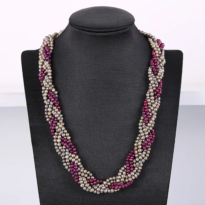 

Noble Crystal Pearl Necklace Nattural Pearls Necklacef Women Fashion Crystal Chains Popular Pearl Jewelry For Necklace