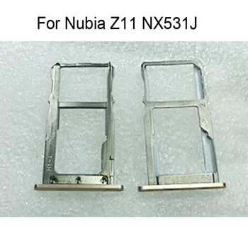 

Original New For Nubia Z11 NX531J Silver SIM Card Tray SD Card Tray SIM Card Holder SIM Card Drawer Replacement z11 Z11NX531J