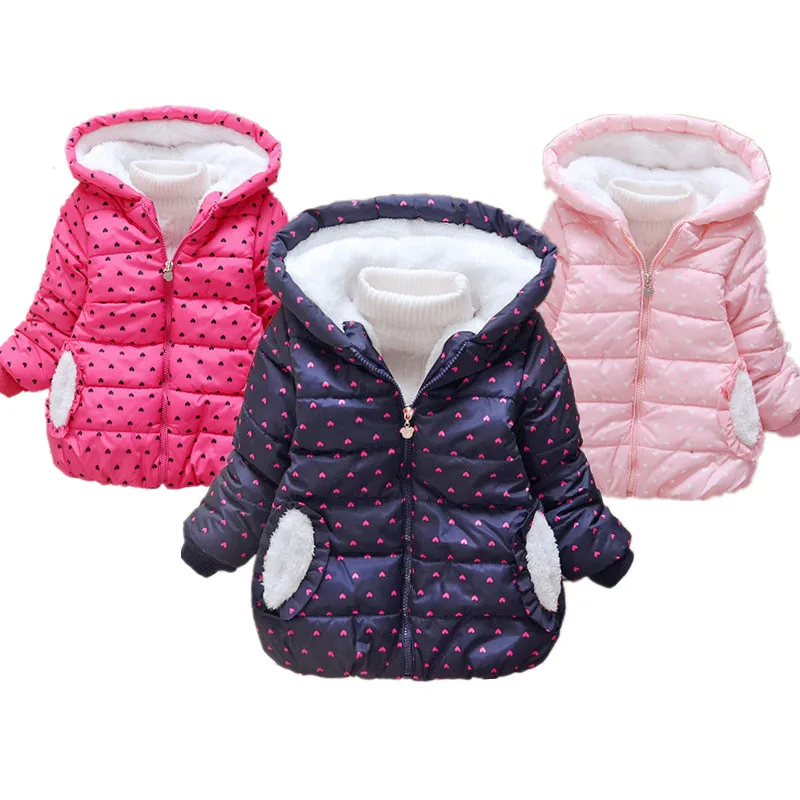 Girls Jacket Kids Toddler Winter Warm Coat For Boys Children Clothing