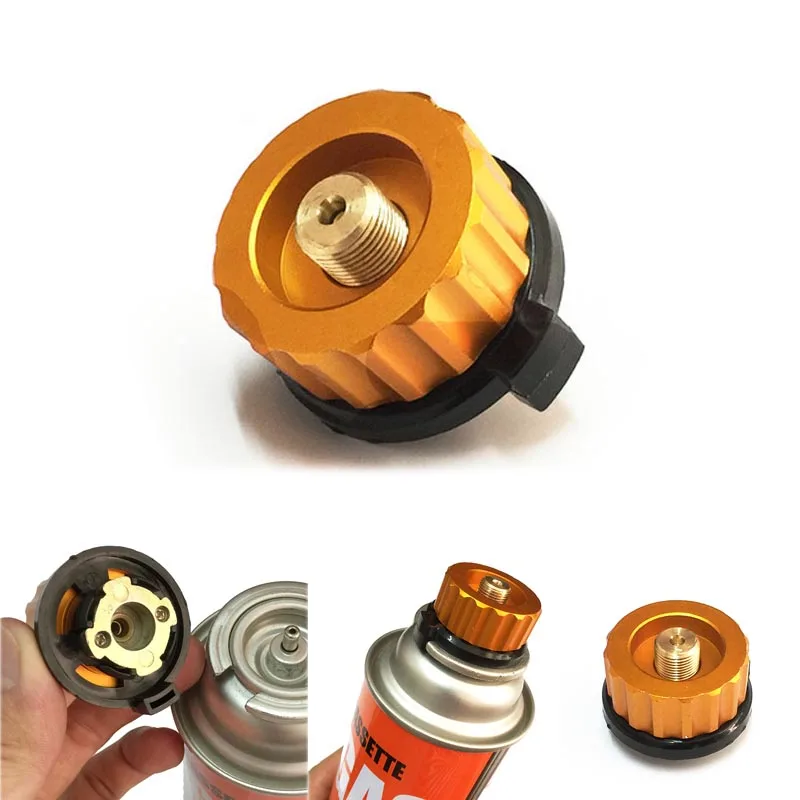 Camping Butane Gas Metal Stove Adapter Convert Fuel Gas Tank 2021 Canister P0R2 Camping Butane Gas Metal Stove Adapter Convert Fuel Gas Tank 2021 Canister P0R2