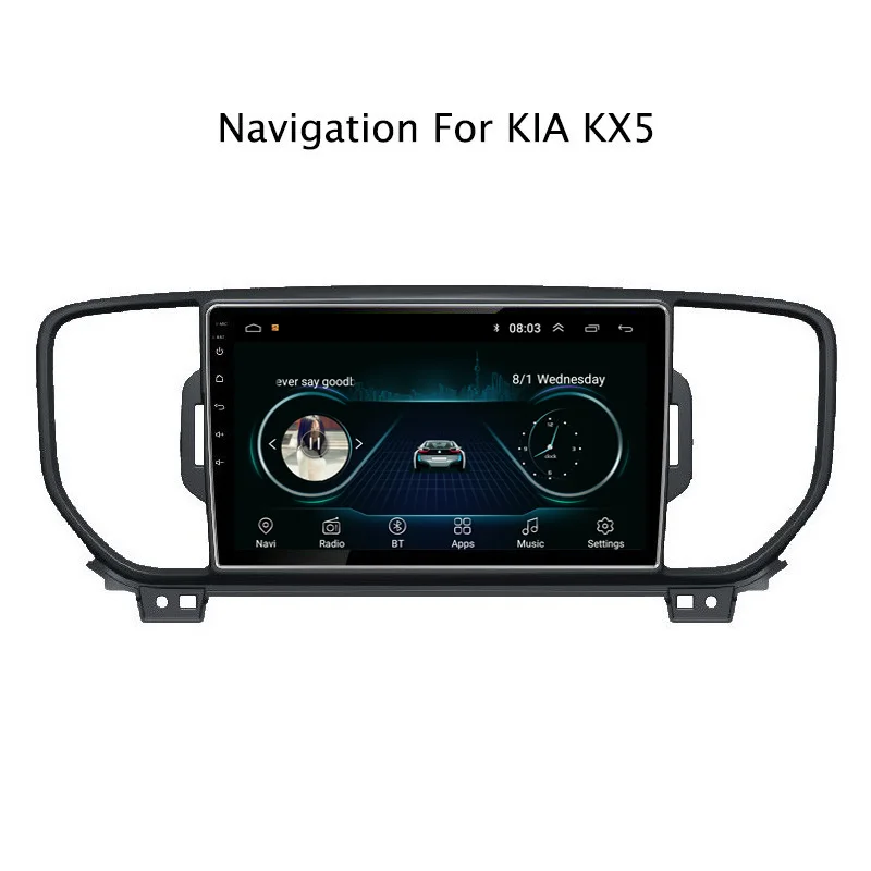 Ectwodvd Android 8 1 автомобильный DVD плеер gps навигации для Kia Sportage 2016 2017 2018 KX5 Авто Радио