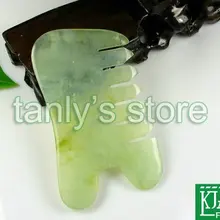 Многофункциональный! Хорошее качество! Wholesaletraditional акупунктурный массаж инструмент Guasha гребень, природный hsiuyen Джейд, слому