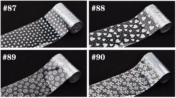 Unha de Transferência da Folha Adesivo de Papel Leopardo dos Desenhos Polonês da Arte do Unha Novo Flores Animados Padrão Suprimentos 100 Pçs - Set 20 Cheap Adesivos e decalques
