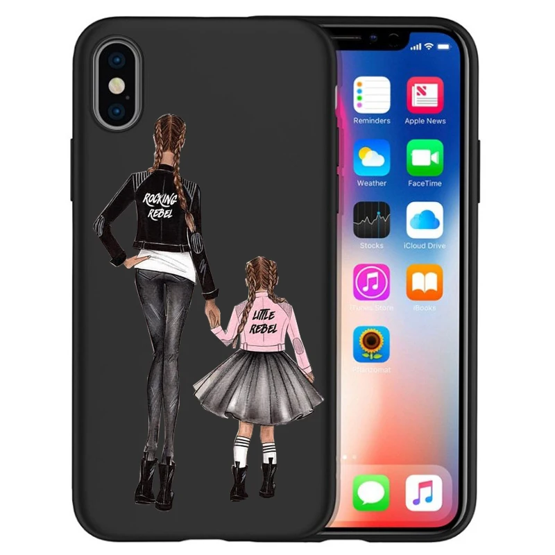 Чехол для iPhone X, модный, супер мама, девочка, для Iphone 5, 5S, 6, 6 S, 7, 8 Plus, X, XS, Max, XR, мягкий силиконовый чехол, Etui - Цвет: 16