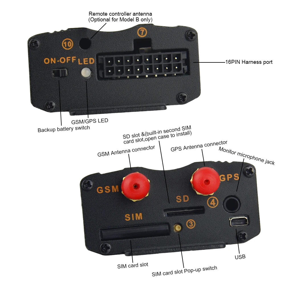 COBAN активация GSM/GPRS отслеживания автомобиля gps трекер TK103A+ gps 103A+ реального времени двери шок Сенсор сигнал ACC