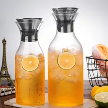 Для сока молока Бытовая термостойкая Толстая прозрачная боросиликатная стеклянная SOLO Датская бутылка для воды