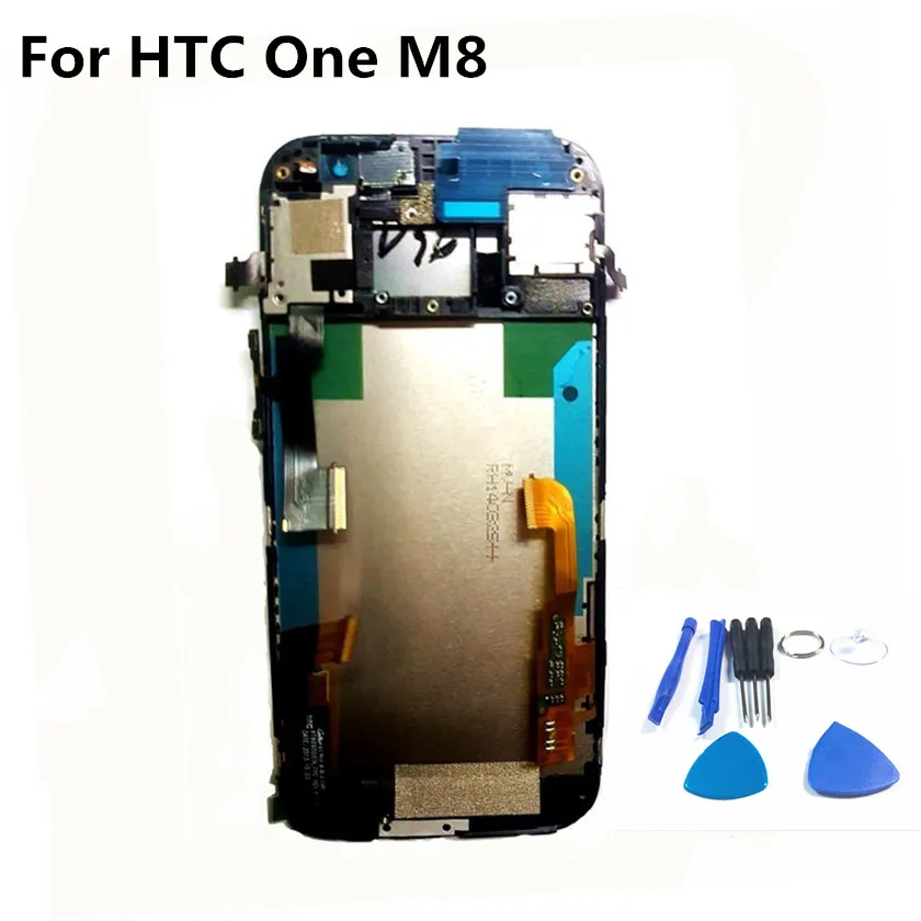 

100% Tested LCD Display For HTC One M8 Touch Screen Digitizer LCD Display Touch Panel Assembly For HTC One M8 With Free Tools