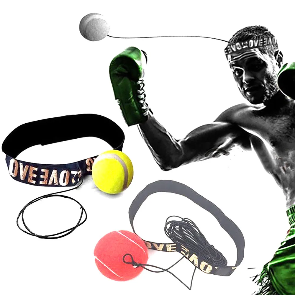 

Boxing Reflex Speed Punch Ball MMA Sanda Boxer Raising Reaction Force Hand Eye Training Set Stress Boxing Muay Thai #0510