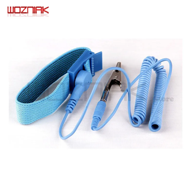 

Anti Static ESD Wrist 0.1s Fast Electrical Discharge Strap Elastic Band with Clip for Sensitive Electronics Repair Work Tools