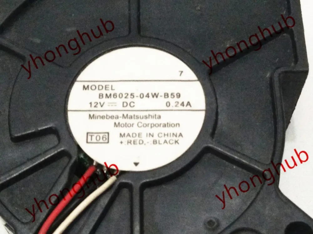 NMB MAT BM6025 04W B59 T06 DC 12V 0.24A 3 жильный 60x60x25 мм Сервер вентилятор охлаждения|blower fan|server