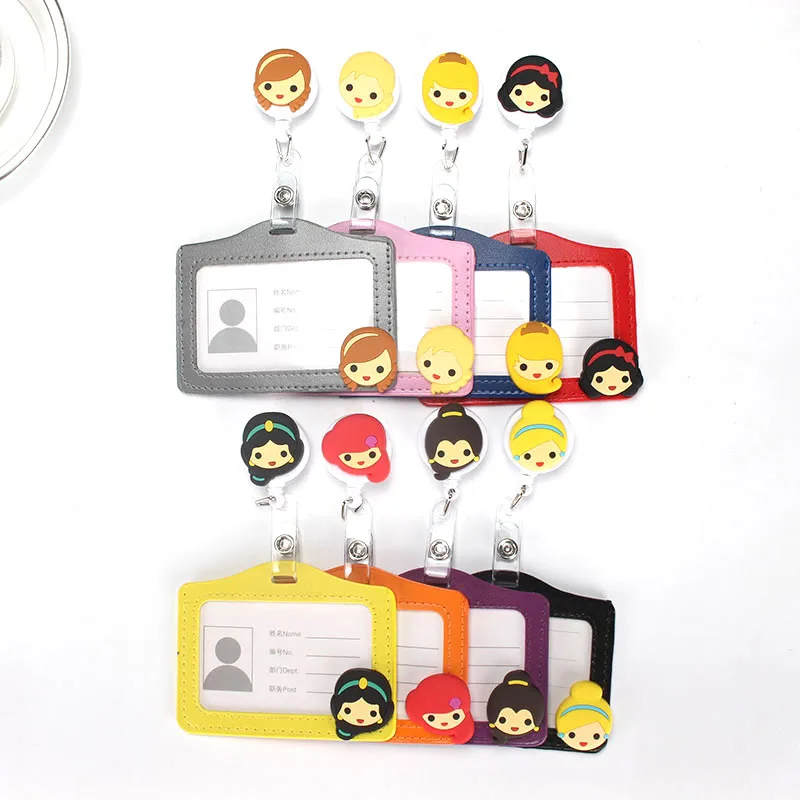 

2017 New Design Nurse Retractable Badge Reel Pull ID Card Badge Holder Belt Clip with Card Holder Hospital School Office