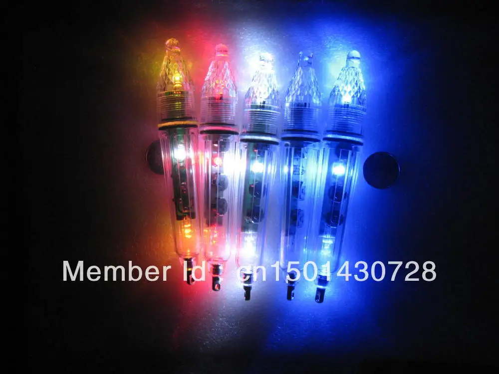 

MR OCTOPUS5pcs LED Deep Drop Underwater Flash Fishing Light Mini 16.5CM Color-gathering Noctilucentwhite colour