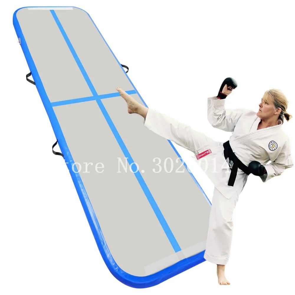 

Free Shipping 3x1x0.1m Blue Airtrack Gymnastics Tumbling Mat Inflatable Tumble Track with Electric Pump for Home Use/Tumble/Gym