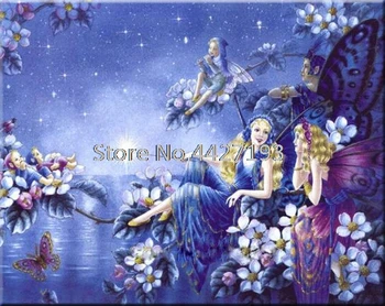 

5D DIY Diamond Painting Butterfly Fairy Diamond Mosaic Tree in the lake Cross Stitch Square Drill Home Decor Diamond Embroidery