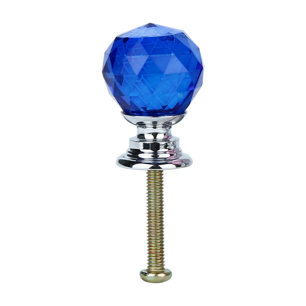 

20mm doors Crystal Glass Diamonds Ceramic Cabinet Wardrobe Drawer Cupboard Knob Pull Handle door for interior door F301205